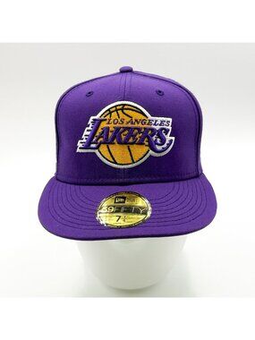 New Era Los Angeles Lakers Hat 7 1/4 Green Bottom 59Fifty 17x NBA Finals Champs
